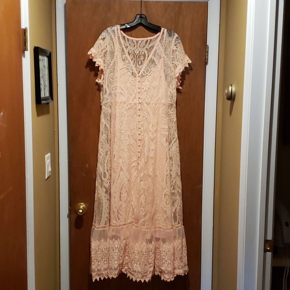 Torrid Blush Lace dress
